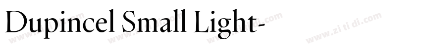 Dupincel Small Light字体转换